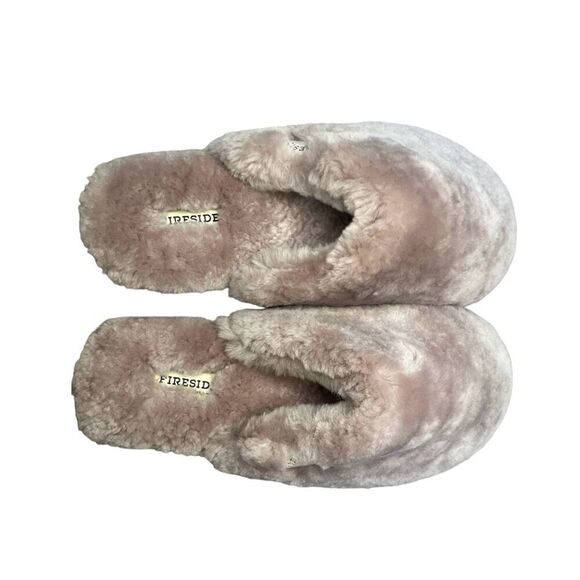 FIRESIDE super-soft shearling slippers, Dusty pink size 9 - Picture 5 of 7